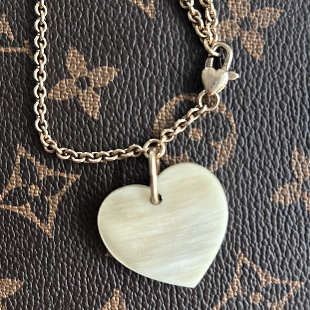 🤍✨YVES SAINT LAURENT Heart Charm Bracelet